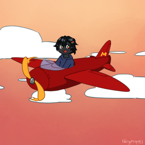 Animated Plane (Night)